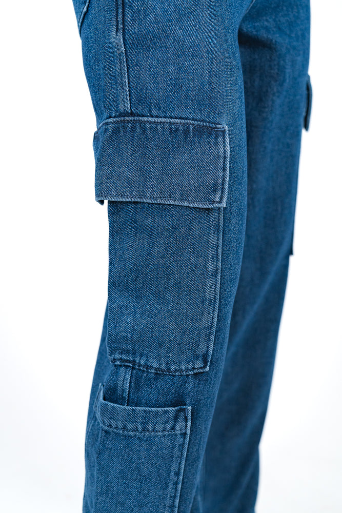 
                  
                    Carica l&amp;#39;immagine nel visualizzatore della galleria, Jeans in denim cargo
                  
                
