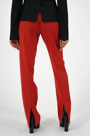 
                  
                    Carica l&amp;#39;immagine nel visualizzatore della galleria, Pantaloni rossi con spacco
                  
                