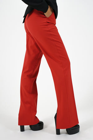
                  
                    Carica l&amp;#39;immagine nel visualizzatore della galleria, Pantaloni rossi con spacco
                  
                