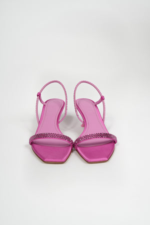 
                  
                    Carica l&amp;#39;immagine nel visualizzatore della galleria, Sandalo con strass rosa bublee
                  
                