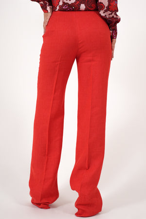 
                  
                    Carica l&amp;#39;immagine nel visualizzatore della galleria, Pantaloni in lino rossi
                  
                